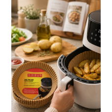 Airfryer Pişirme Kağıdı 100 Lü Yapışmaz Yağ Geçirmez Kağıt - Lisinya
