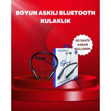 Polygold PG-100 Bluetooth 5.0 Boyun Bantlı Kulaklık – 50 Saat Konuşma Süresi, Type-C Şarj - Lisinya