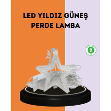 3x3 Metre Yıldız Peri Led Perde Işık Romantik Dekorasyon - Lisinya