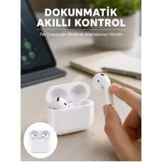 Kaliteli Ucuz İOS ve Android Uyumlu TWS Bluetooth Kulaklık ANC Özelliği Yeni Nesil - Lisinya