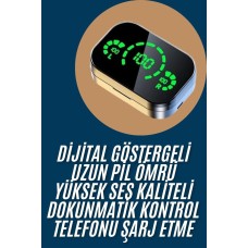 2025 Model Bluetooth Kulaklık Telefon Şarj Edebilen Çağrı Cevaplama Dijital Göstergeli - Lisinya