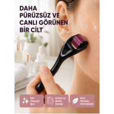 Dermaroller Titanyum 540 İğneli 1 mm Cilt Yenileme ve Anti Aging Etkisi - Lisinya