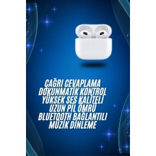 3.Nesil İOS Android Uyumlu Bluetooth 5.0 Beyaz Çağrı Cevaplama - Lisinya