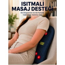 Titreşimli Isıtmalı Sırt ve Bel Masaj Minderi Ergonomik Tasarım - Lisinya Titreşimli Isıtmalı Sırt ve Bel Masaj Minderi Ergonomik Tasarım - Lisinya