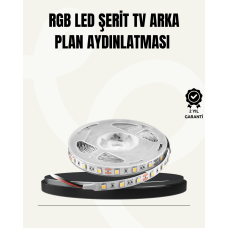 TV Arkası LED Şerit Işık Otomatik Açma Kapama Özellikli 2mt - Lisinya