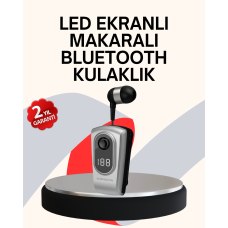 Profesyonel Bluetooth Kulaklık – Klipsli, Titreşimli, Dijital Göstergeli - Lisinya