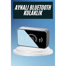 Powerbankli Bluetooth Kulaklık Yüksek Ses Aynalı Çift Dijital Gösterge Ekranı - Lisinya