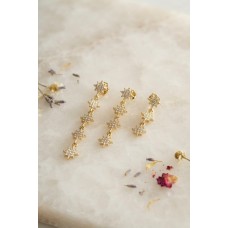 3 lü Set Küpe Gold Renk Kutup Yıldızı Detaylı - Lisinya 3 lü Set Küpe Gold Renk Kutup Yıldızı Detaylı - Lisinya