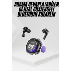 Kablosuz Dijital Göstergeli Powerbanklı IOS ve  Android Uyumlu Kulaklık - Lisinya