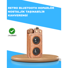 Retro Radyo Tasarım Bluetooth Hoparlör 1800mAh Uzun Çalma Süresi - Lisinya