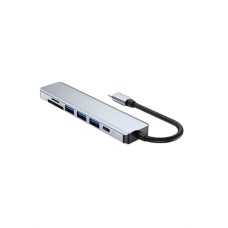 8 Portlu Macbook Çevirici Type C Hub  SD TF USB Çoğaltıcı Ethernet - Lisinya