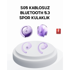 S05 Bluetooth 5.3 Kulaklık IPX4 Su Geçirmez Hızlı Eşleşme Güçlü Stereo Ses - Lisinya