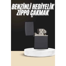 Erkeklere Özel Hediyelik Eşya  Metalik Benzinli Çakmak Doldurulabilir - Lisinya
