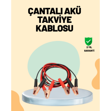 1200 Amper Jumper Kablo 2 Metre Bakır Uçlu Araç Takviye Seti - Lisinya