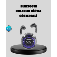 ENC Mikrofonlu Kablosuz Kulaklık Dokunmatik Kontrol ve LED Ekran Şarj Kutulu - Lisinya