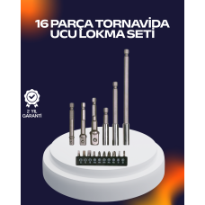 16 Parça Usta İşçilik Bits Takımı Vida Sökme Takma Set - Lisinya