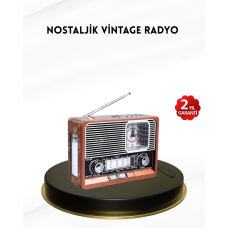 Nostaljik Radyo – Şık Dekoratif Tasarım ve Güvenli 2 Yıl Garanti - Lisinya