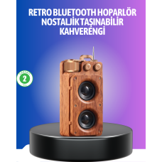 Vintage Tasarımlı Bluetooth Hoparlör Uzun Pil Ömürlü ve FM Destekli - Lisinya Vintage Tasarımlı Bluetooth Hoparlör Uzun Pil Ömürlü ve FM Destekli - Lisinya