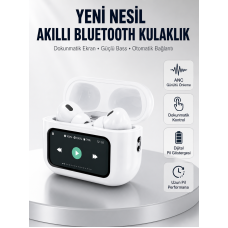Dokunmatik Ekranlı Bluetooth Kulaklık ANC Gürültü Önleme Suya Dayanıklı Yeni Nesil - Lisinya