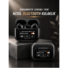 Bluetooth Kulaklık Kablosuz Ekranlı ANC/ENC Destekli Dokunmatik - Lisinya