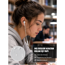 Ergonomik Tasarımlı Stereo Ses Performanslı Kablolu Kulaklık Yeni Nesil - Lisinya