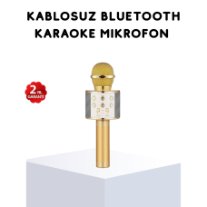 Karaoke Mikrofonu Bluetooth USB AUX Girişli Yankı Efektli - Lisinya Karaoke Mikrofonu Bluetooth USB AUX Girişli Yankı Efektli - Lisinya