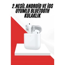 2. Nesil Bluetooth Android ve İOS Uyumlu Kablosuz Kulaklık Çağrı Cevaplama - Lisinya