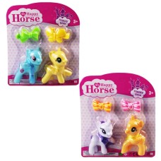 L-34-10 - PONY 2 Lİ FİGÜR SET TOKALI KARTELA (Lisinya)