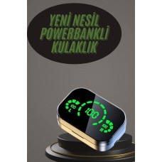 Kablosuz Bluetooth Kulaklık Çift Telefon Destekli Powerbankli Dijital Göstergeli - Lisinya