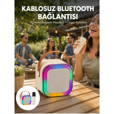Karaoke Mikrofon Hoparlör Seti 6 Saat Kullanım Süresi Yeni Nesil - Lisinya Karaoke Mikrofon Hoparlör Seti 6 Saat Kullanım Süresi Yeni Nesil - Lisinya