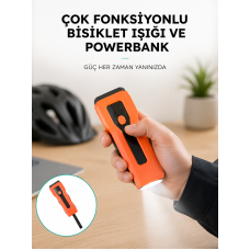 5000 mAh Bataryalı Bisiklet Farı COB Çakar Çok Fonksiyonlu Yeni Nesil - Lisinya 5000 mAh Bataryalı Bisiklet Farı COB Çakar Çok Fonksiyonlu Yeni Nesil - Lisinya