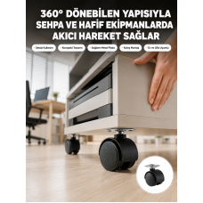 Sehpa ve Ekipmanlar İçin 4 cm Kilitsiz Ayak Tekli - Lisinya Sehpa ve Ekipmanlar İçin 4 cm Kilitsiz Ayak Tekli - Lisinya