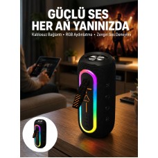 Bluetooth Hoparlör Uzun Pil Ömrü Taşınabilir Yüksek Ses Kaliteli Yeni Nesil - Lisinya