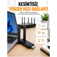Mbps Wifi Alıcı Kablosuz Wifi Adaptörü Çift Band Çift Antenli Yeni Nesil - Lisinya Mbps Wifi Alıcı Kablosuz Wifi Adaptörü Çift Band Çift Antenli Yeni Nesil - Lisinya