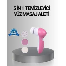 5 Başlıklı Yüz Masaj Aleti – Cilt Temizleme, Peeling, Siyah Nokta ve Gözenek Bakımı - Lisinya