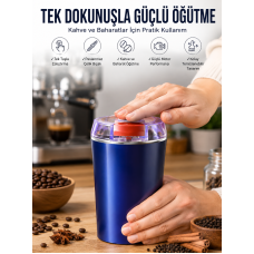 Taşınabilir Kahve & Baharat Öğütücü, Kolay Temizlenebilir ve Uzun Ömürlü Paslanmaz Çelik - Lisinya