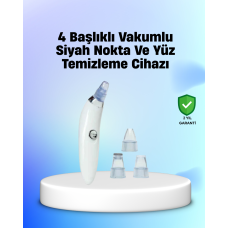 Vakum Teknolojili Siyah Nokta Temizleyici Cihaz – 4 Farklı Başlık ve Derinlemesine Gözenek Temizliği - Lisinya