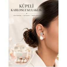 Bluetooth Bağlantılı Küpeli Kablosuz Kulaklık Uzun Pil Ömrü - Lisinya