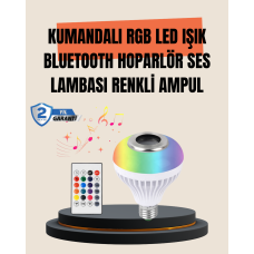 12W LED Ampul – Renkli Işık ve Dahili Hoparlör Özellikli - Lisinya