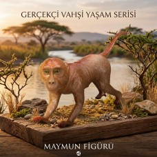 Yumuşak Soft Sesli Vahşi Hayvanlar Dünyası 27 cm - Maymun (Lisinya)