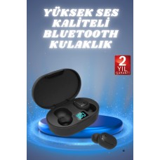 Kulaklık Dijital Göstergeli Bluetooth Bağlantılı Kablosuz Kulak İçi Mikrofonlu Dokunmatik Kontrol - Lisinya