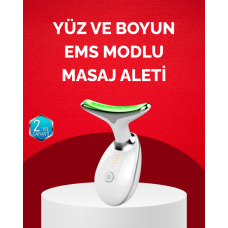 USB Şarjlı LED Işık Terapili Yüz Boyun Bakım Cihazı - Lisinya USB Şarjlı LED Işık Terapili Yüz Boyun Bakım Cihazı - Lisinya