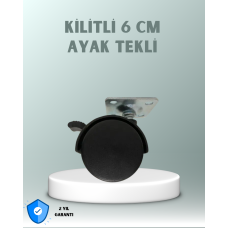 Zemin Korumalı 6 cm Kilitli Döner Ayak - Lisinya Zemin Korumalı 6 cm Kilitli Döner Ayak - Lisinya