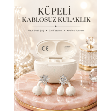 Küpeli Kablosuz Kulaklık Uzun Süreli Batarya Performansı - Lisinya