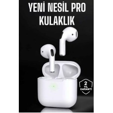 Beyaz Yeni Nesil Pro Bluetooth Kulaklık Yüksek Ses Kaliteli ANC Özelliği - Lisinya