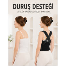 Postür Dik Duruş Korsesi Sırt Destekli Ayarlanabilir Lastikli Bel Korsesi - Lisinya Postür Dik Duruş Korsesi Sırt Destekli Ayarlanabilir Lastikli Bel Korsesi - Lisinya
