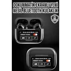 Bluetooth Kulaklık Kablosuz Ekranlı ANC/ENC Destekli Dokunmatik - Lisinya