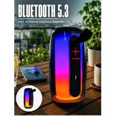 Kablosuz Bluetooth Hoparlör RGB Ambiyans Işıklı USB ve TF Kart Destekli - Lisinya Kablosuz Bluetooth Hoparlör RGB Ambiyans Işıklı USB ve TF Kart Destekli - Lisinya