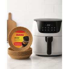 100 Adet Airfryer Kağıdı Su Geçirmez Yağ Tutmaz Pişirme Altlığı - Lisinya