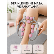 Taşınabilir 3D Masaj Rulosu – Kas Rahatlatıcı ve Yağ Azaltıcı Masaj Cihazı - Lisinya